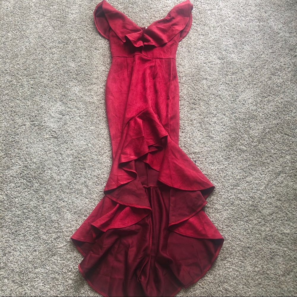 NWT 🏷 Off the shoulder ruffled mermaid dress - Picture 2 of 8